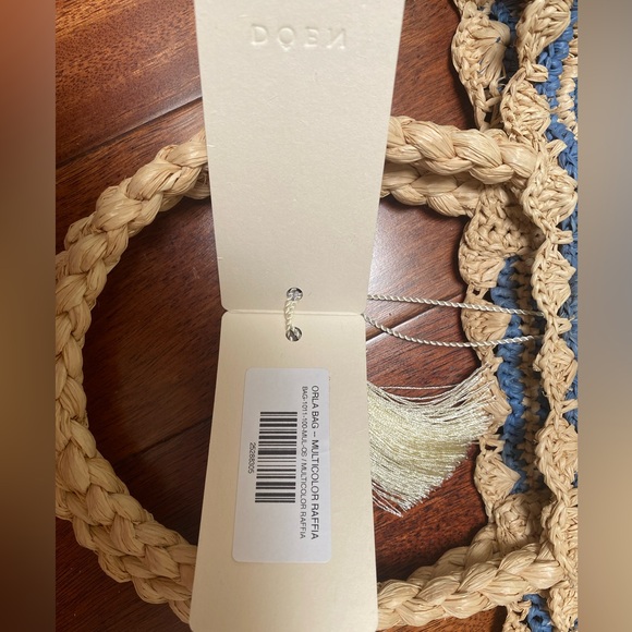 NWT Doen Orla Bag in Multicolor Raffia - Picture 8 of 8